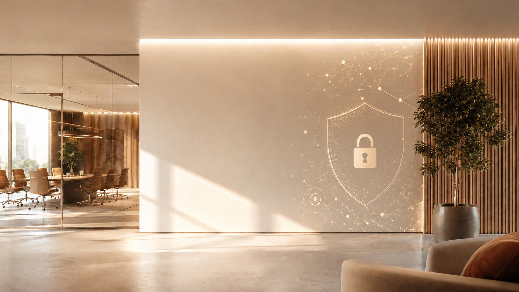 Cybersecurity Office Background